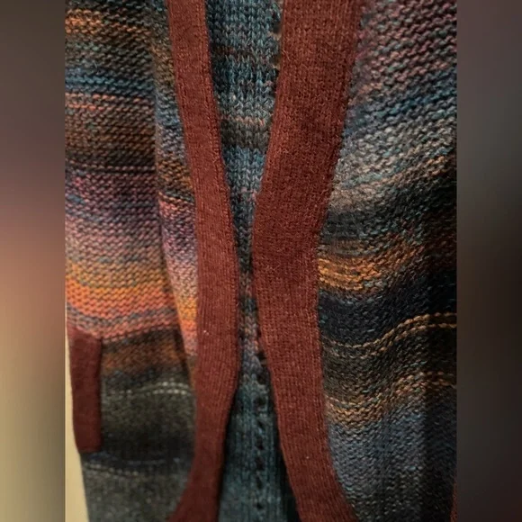 ZADIG & VOLTAIRE Yuno PA Cardigan Sweater Multicolor Wool Mohair Drape- medium